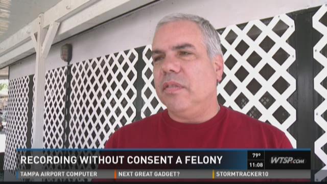 Recording without consent a felony
