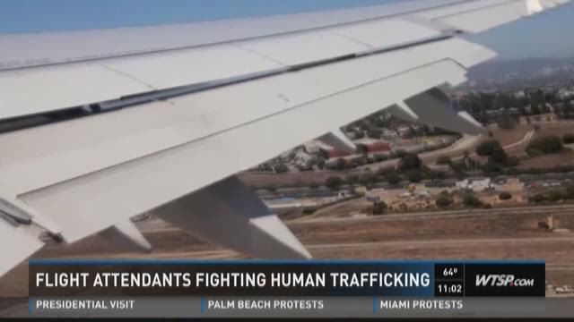 Flight attendant saves passenger from human trafficking